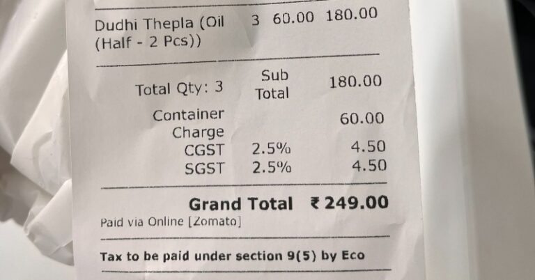 Ahmedabad Customer Gets Charged Rs 60 For Food Container, Zomato Responds After Tweet Goes Viral