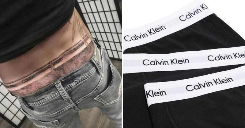 Anything For Fashion: Man Gets Calvin Klein Underwear Tattoo To Always Look Like He’s Wearing Them