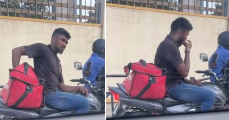 Bengaluru: Video Purportedly Shows Delivery Partner Eating From Bag, Raises Questions On Food Tampering