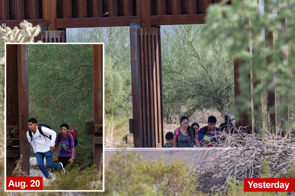 Border gates in Arizona remain open despite a lack of rain, allowing migrants easy entry