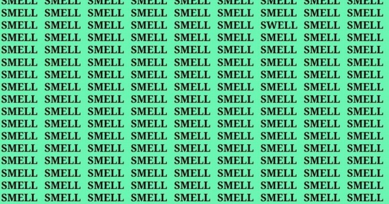 Brain Teaser: Can You Detect The Word 'Swell' In This Array Of Words 'Smells' In 10 Seconds?
