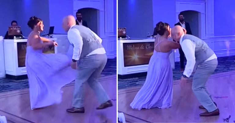 Bride’s Epic WWE Move Recreation At Wedding Reception Becomes Overnight Internet Sensation