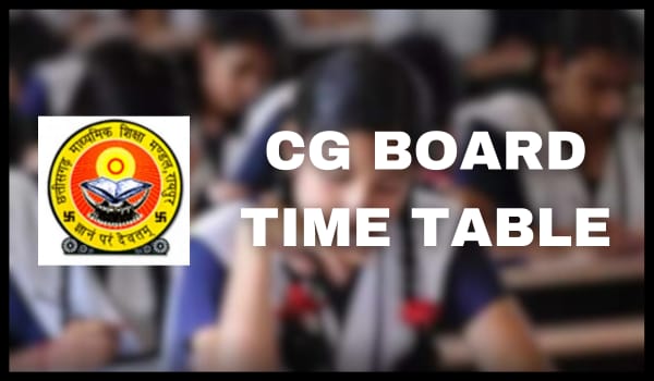 CG Board Time Table