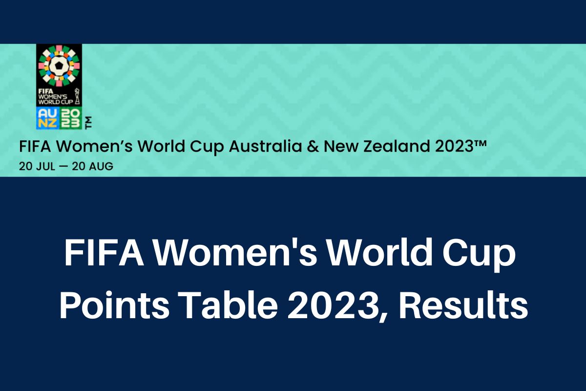 FIFA Women's World Cup 2023 Points Table Results, Teams, Schedule and