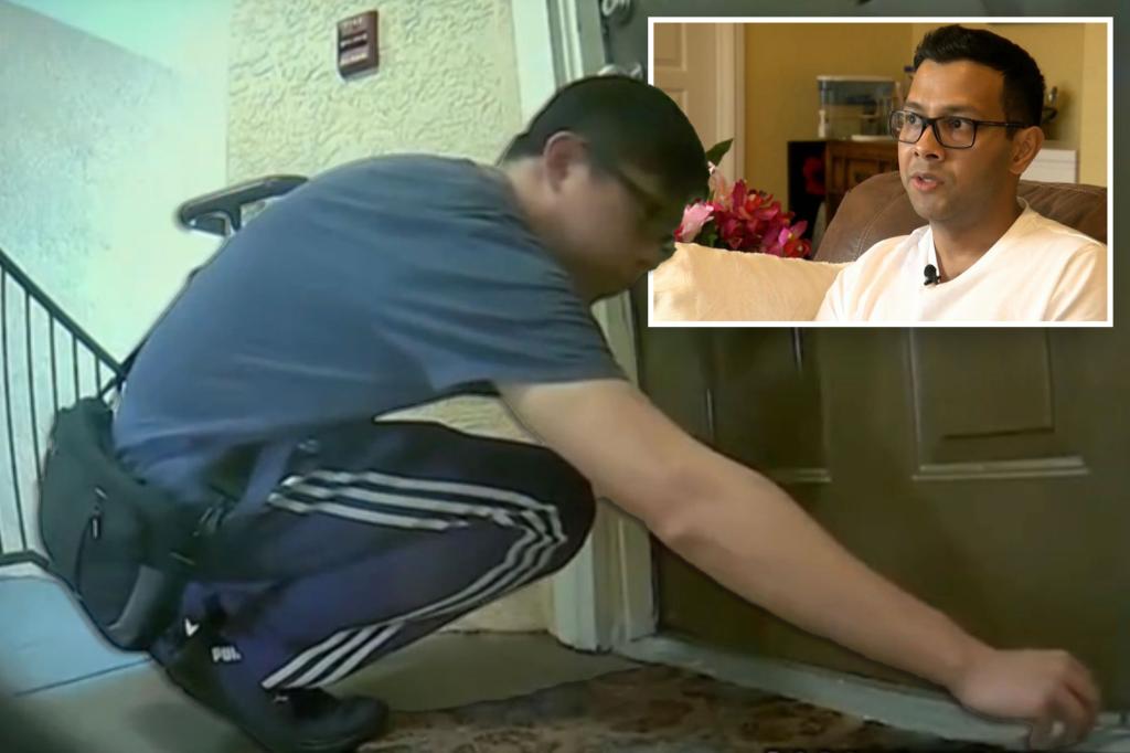Florida chemistry student caught on camera injecting opioid 'chemical agent' under neighbor's door
