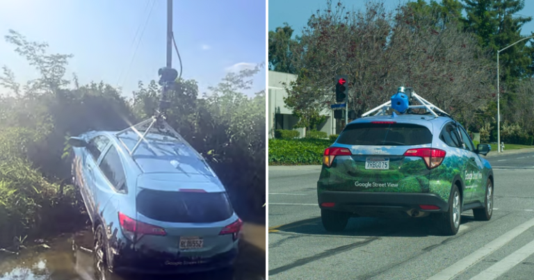 Google Street View Car Gets Into 100 MPH Police Chase And Crashes Into Creek In Indiana