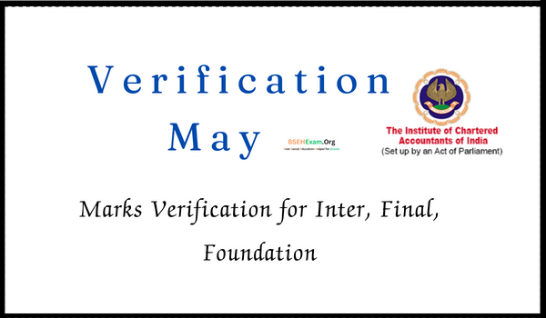ICAI Verification May