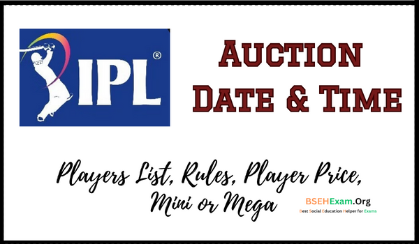 IPL 2024 Auction Date
