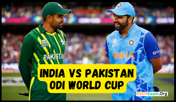 India Vs Pakistan ODI World Cup