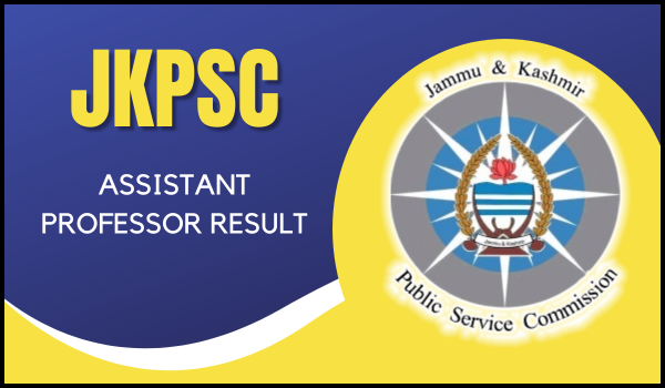 JKPSC Assistant Professor Result