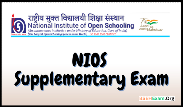 NIOS Supplementary Exam
