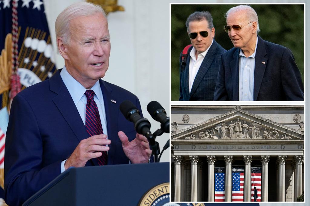 National Archives has 5,400 emails from Biden using false names to provide government information to Hunter and others as vice president: lawsuit
