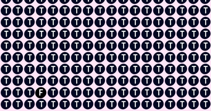 Optical illusion challenge: test your visual acuity and spot the letter F in 17 seconds