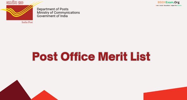 Post Office Merit List