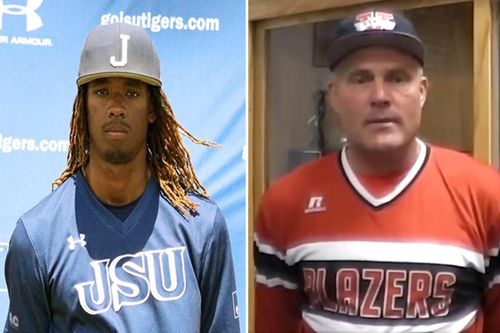 The white coach told a former black college baseball player who can't play because his hair is too long: 'I can make any rules I want'