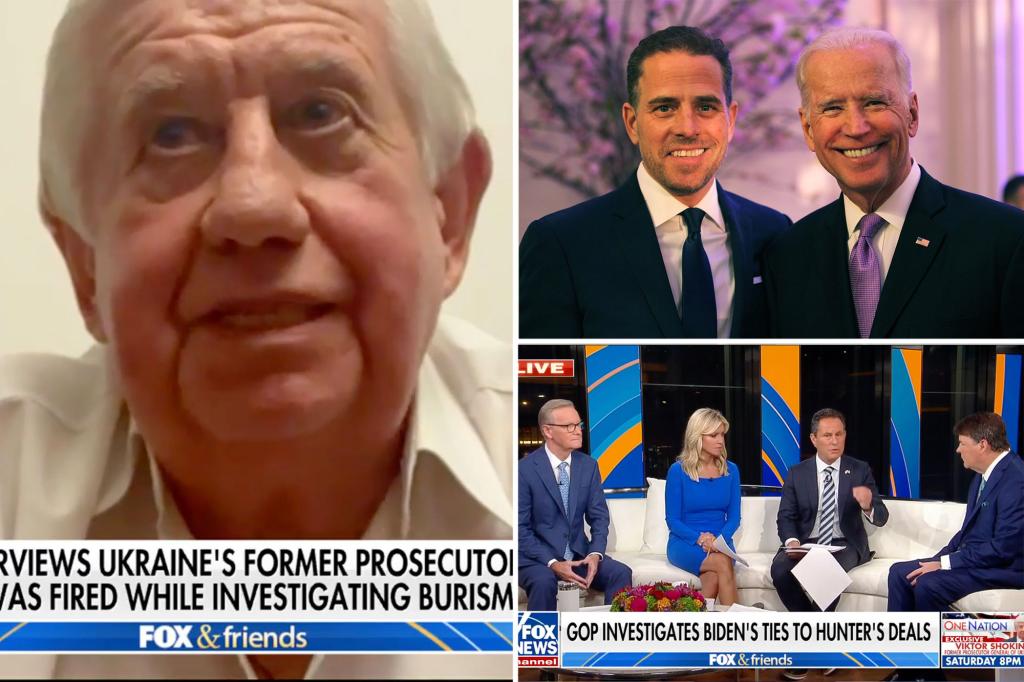 Viktor Shokin says Burisma recruited Hunter Biden to "provide protection" while the company conducted "illegal activities"