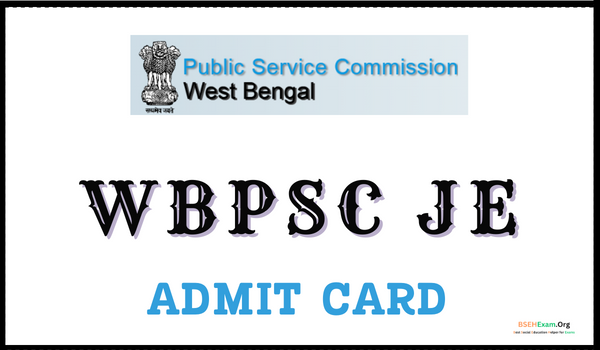 WBPSC JE Admit Card