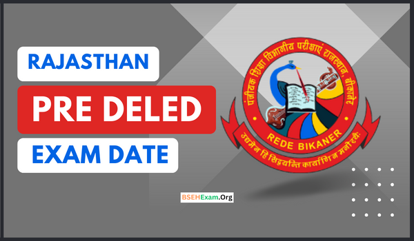 Rajasthan Pre Deled Exam Date