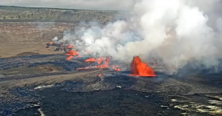 After the latest eruption, the alert level of Hawaii’s Kilauea volcano was lowered