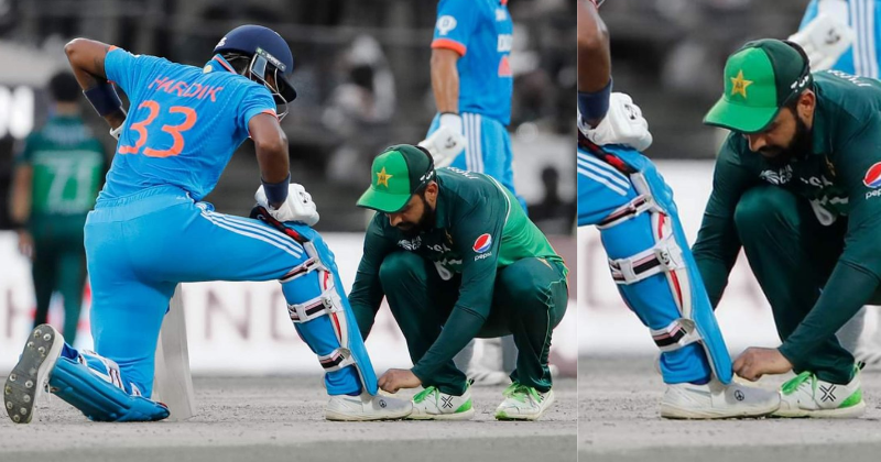 Asia Cup 2023: Shadab Khan ties Hardik Pandya's shoelace, Moment wins hearts of Desis on both sides of border