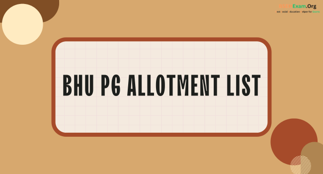 BHU PG Allotment List