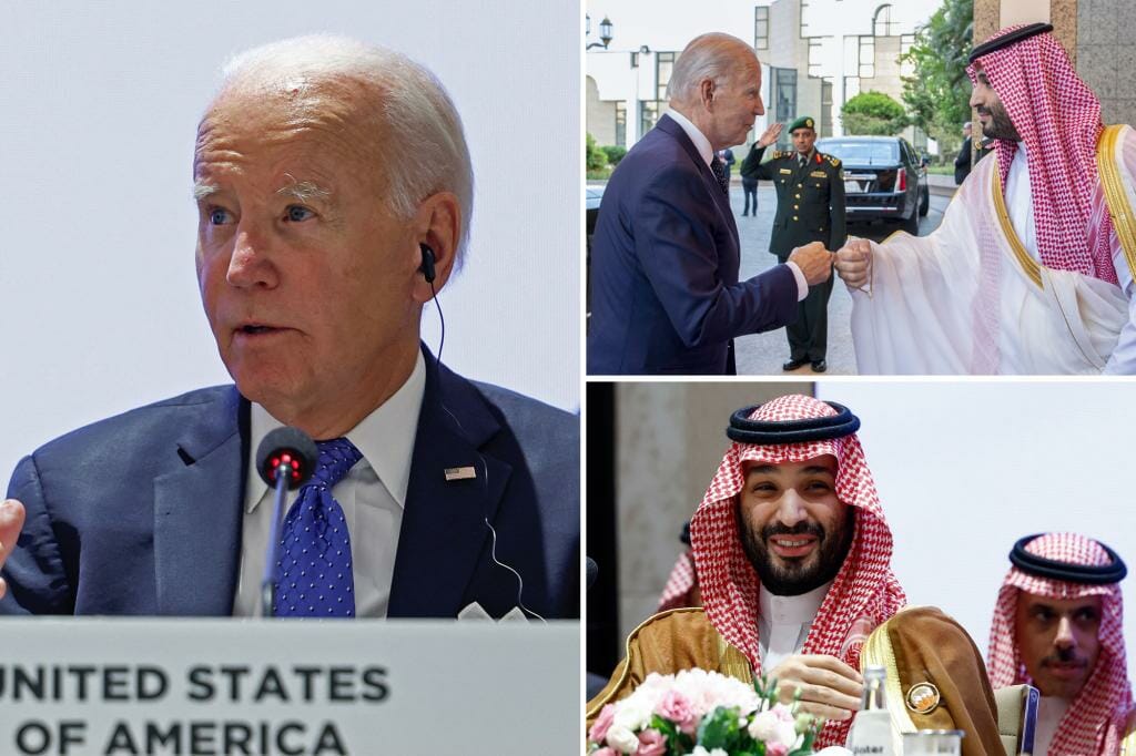 Biden greets Saudi Crown Prince MBS, whom he once called a "pariah" at the G20 summit, with a warm handshake