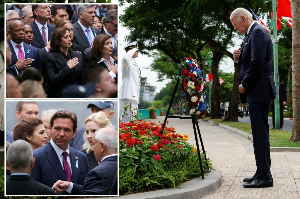 Biden spends 9/11 away from terror attack sites with trip to Alaska as Harris visits Ground Zero