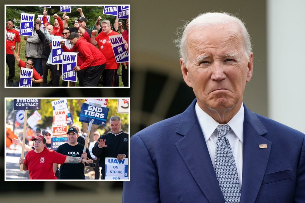Biden will 'join the picket line' with UAW strikers: 'It's time for a win-win deal'