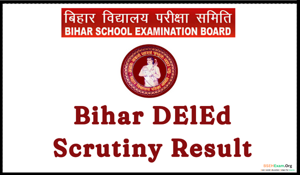 Bihar DElEd Scrutiny Result