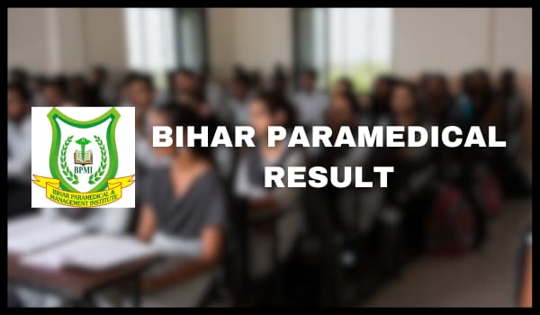 Bihar Paramedical Result