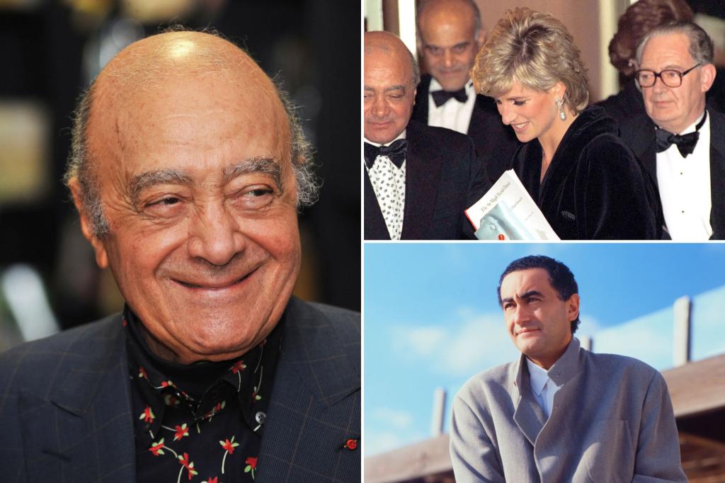 Billionaire Mohamed Al Fayed dies aged 94, one day before the 26th anniversary of the accident that killed his son Dodi, Princess Diana