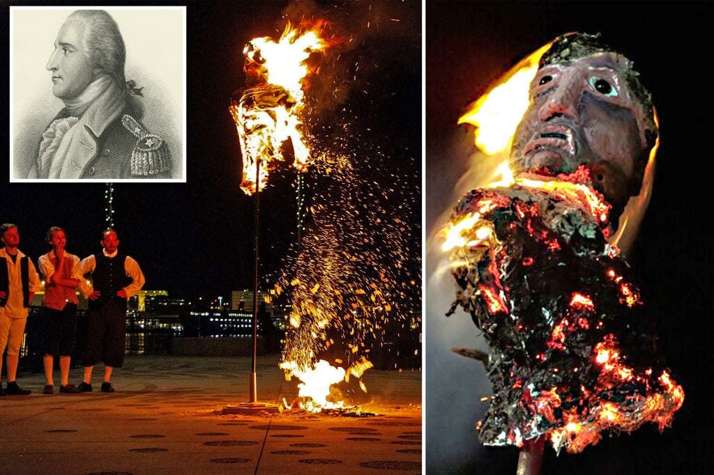 Burning Benedict Arnold Festival burns traitor, CT native