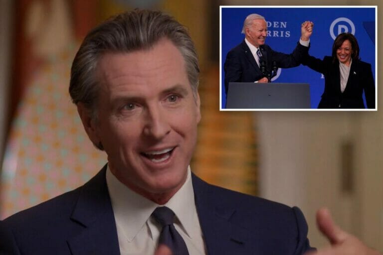 California Governor Gavin Newsom defends President Biden’s age and rules out talk of running for 2024