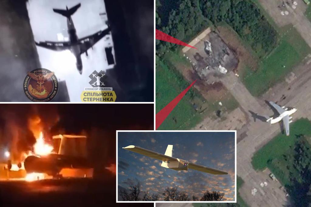 Cardboard drones seen in attacks on Russian airfields that destroyed at least five fighter jets