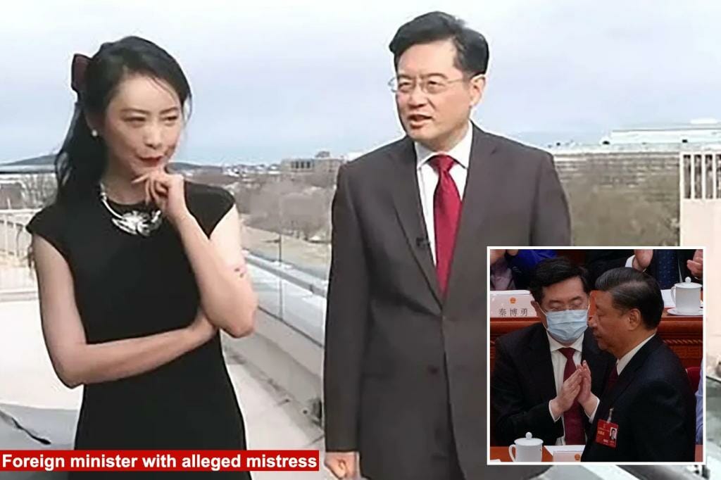 Chinese Foreign Minister Qin Gang reportedly fired after scandal, fathering love child in US