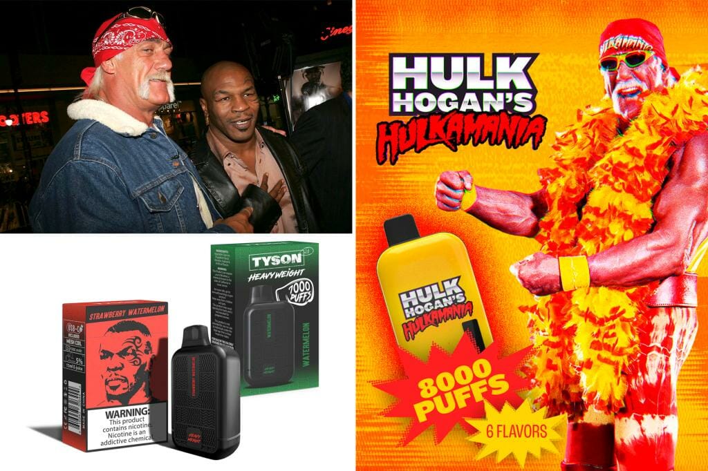Critics slam Hulk Hogan and Mike Tyson for selling illicit, child-friendly e-cigarettes: 'Not cool'