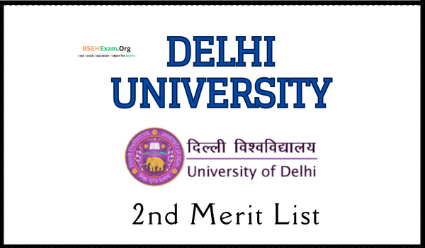 DU 2nd Merit List