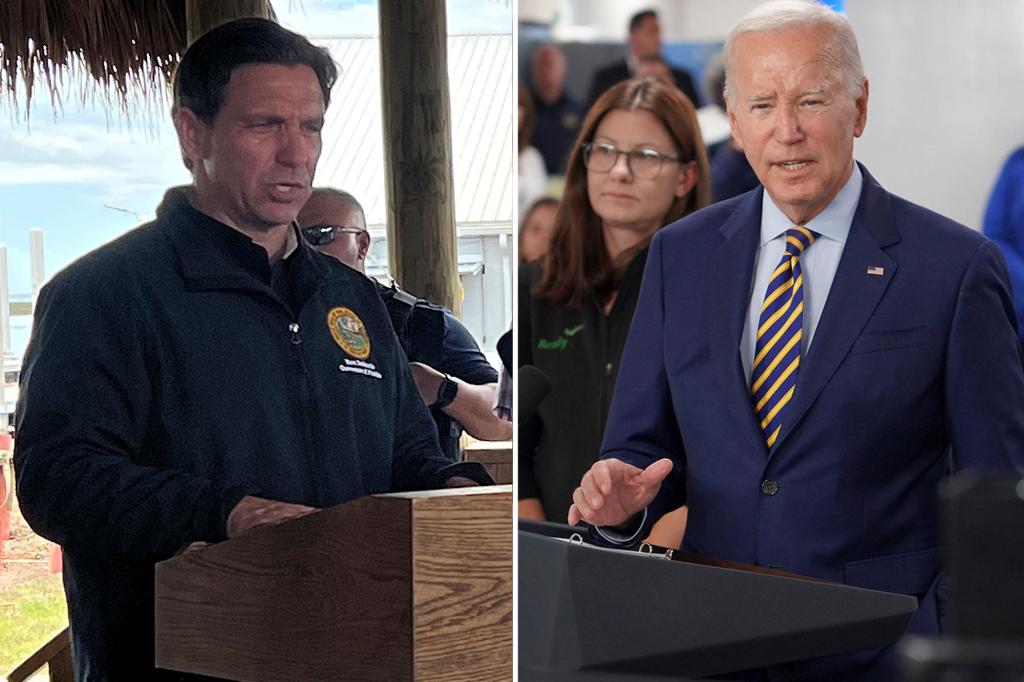 DeSantis has no plans to meet with Biden when the president visits Florida to assess the Idalia damage.