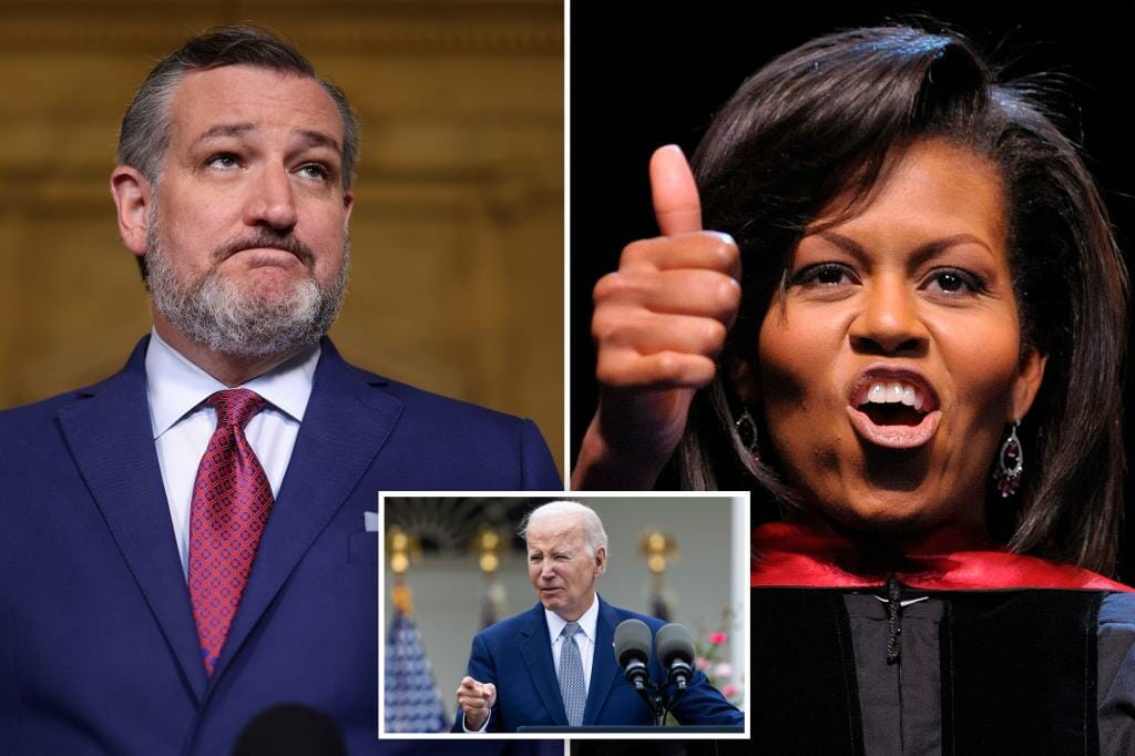 Democrats could discard Biden for Michelle Obama in 2024, says Ted Cruz