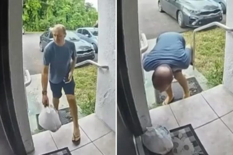 Florida DoorDash driver caught spitting on food order on doorbell camera