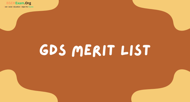 GDS Merit List