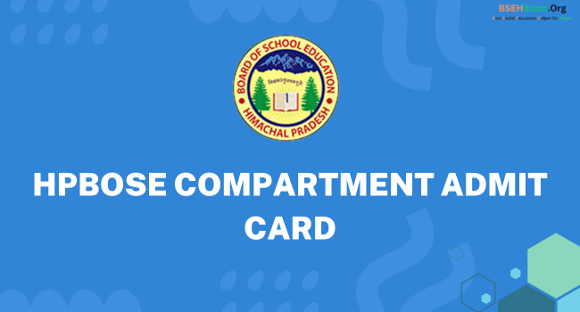 HPBOSE Compartment Admit Card
