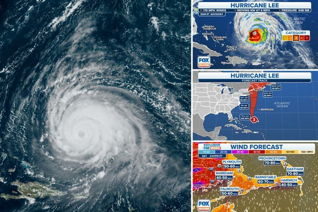 Hurricane Lee threatens New England with tropical storm-force winds and dangerous surf over the weekend