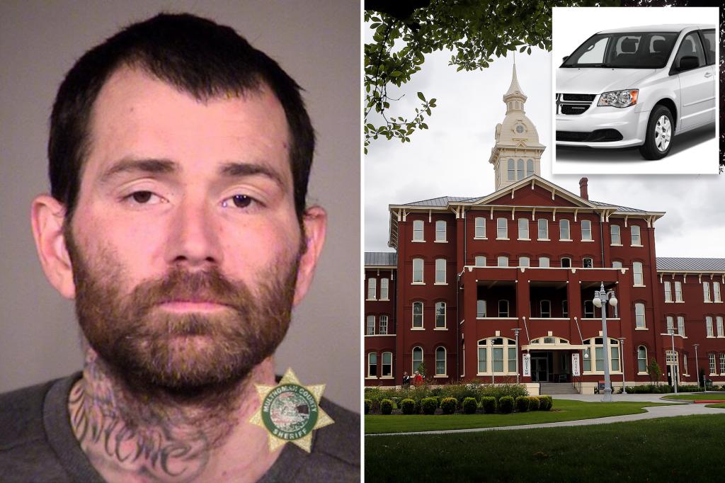 Inmate accused of attempted murder steals car and escapes from Oregon psychiatric hospital in shackles