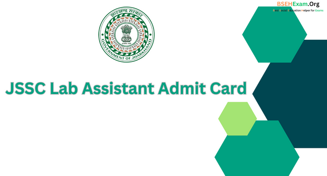 JSSC Lab Assistant Admit Card