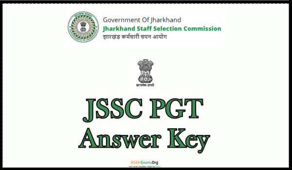 JSSC PGT Answer Key