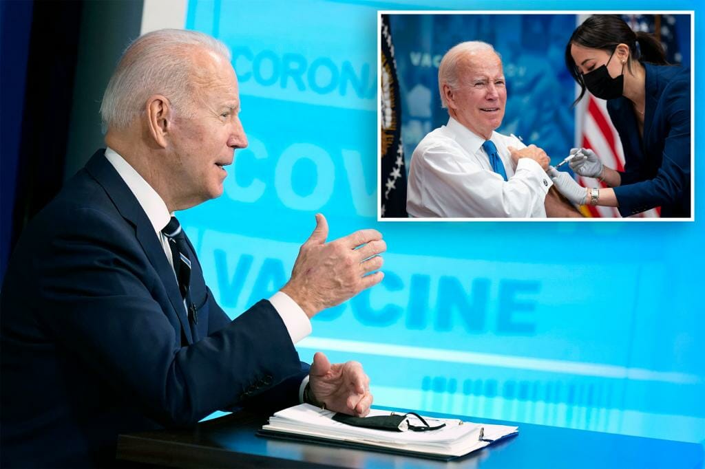 Joe Biden Receives New COVID-19 Vaccine and Flu Shot Ahead of Cold and Flu Season