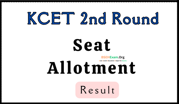 KCET 2nd Round Seat Allotment Result