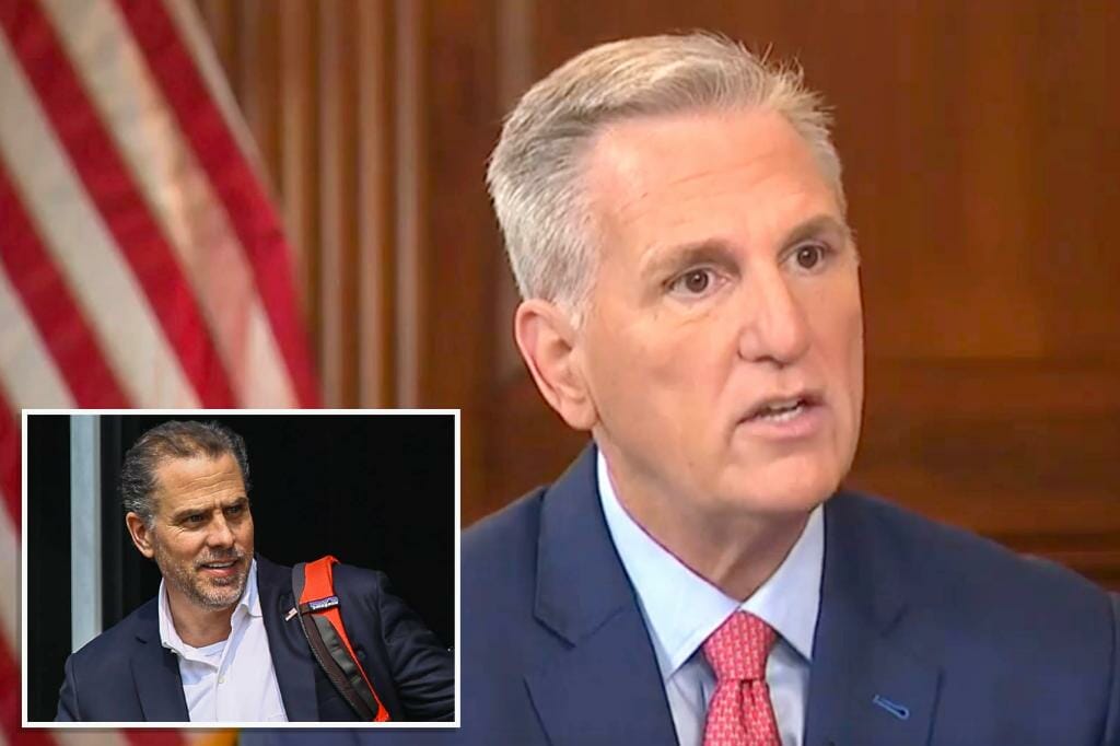 Kevin McCarthy predicts Hunter Biden will be subpoenaed at the 'appropriate time'