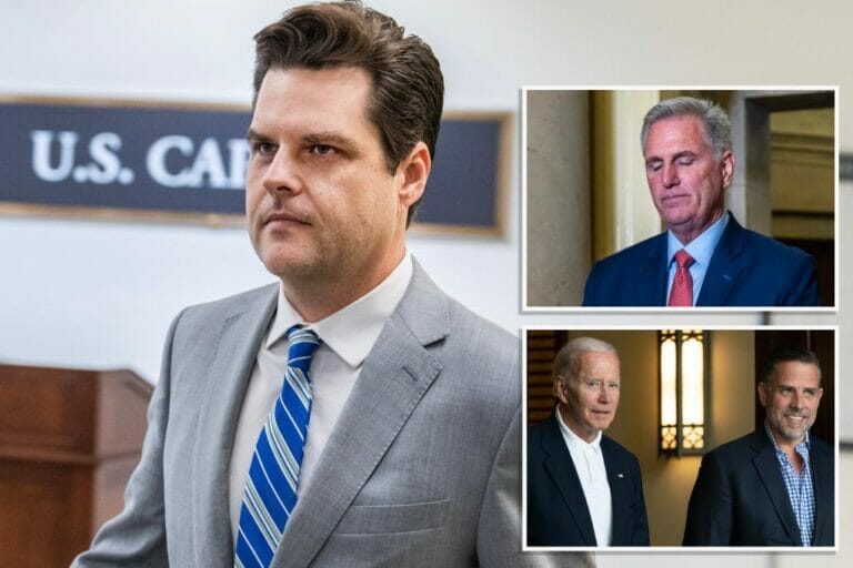 Matt Gaetz threatens to unseat McCarthy as House speaker in fiery speech